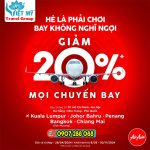 Air Asia tung deal giảm 20% cho mọi chuyến bay
