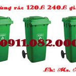 Sản phẩm thùng rác chất lượng giá rẻ uy tín, thùng rác 120l 240l 660l là lựa chọn hàng đầu- lh 0911