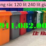 Cung cấp thùng rác giá rẻ, mẫu mã đẹp, bền bỉ- thùng rác 120 lít, 240 lít, 660 lít- lh 0911.082.000