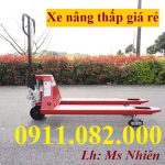 Cung cấp xe nâng tay thấp giá rẻ- xe nâng tay 3 tấn càng rộng- lh 0911082000