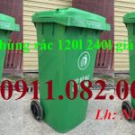Giảm giá 30% thùng rác công cộng, thùng rác 120l 240l 660l giá rẻ miền tây- lh 0911082000