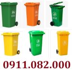 Thùng rác hàng nhập khẩu giá rẻ, thùng rác 120l 240l tại tiền giang giá sỉ- lh 0911082000