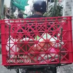 Sọt nhựa giao hàng xe máy, rổ nhựa shipper chở hàng giảm giá / 0963 839 593 Ms.Loan