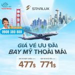 Bay Mỹ thoải mái – Giá vé siêu ưu đãi từ chỉ 477 USD