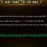 Đổi Thưởng Xanh Chín Tài xỉu MD5 Hit club