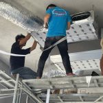 Thi Công Máy Lạnh Giấu Trần Nối Ống Gió Panasonic Tại Bình Dương 