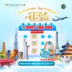 Săn vé giảm giá thứ ba cùng Vietnam Airlines bay khắp quốc tế