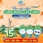Thu vẫy chào – Bamboo Airways giảm tới 15% giá vé