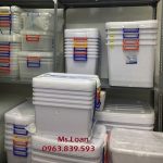 Thùng nhựa trắng đựng thực phẩm, thùng nhựa lưu trữ hồ sơ có nắp / 0963 839 593 Ms.Loan