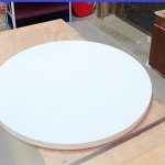 Thớt tròn có thể dùng làm đĩa đựng thức ăn