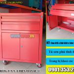 Tủ đồ nghề 3 ngăn sơn tĩnh điện có 2 ngăn kéo