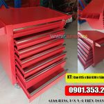 Tủ đồ nghề 7 ngăn kéo NPRO sơn phủ tĩnh điện màu đỏ