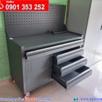 Tủ đựng đồ nghề kết hợp bảng treo có bánh xe