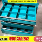 Tủ đựng dụng cụ cơ khí 3 ngăn chia ô