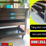 Xe đẩy đồ nghề 5 ngăn khoá, tủ đựng đồ nghề 5 ngăn