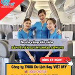 Cần tuyển cộng tác viên cùng Việt Mỹ bán vé máy bay Myanmar Airways