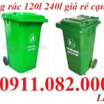 Giá rẻ thùng rác tại tiền giang- chuyên cung cấp thùng rác 120l 240l 660l giá sỉ- lh 0911082000
