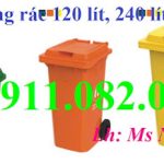 Sản phẩm thùng rác giá rẻ- thùng rác 120 lít 240 lít 660 lít giá sỉ tại miền tây- lh 0911082000