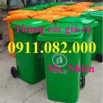 Hạ giá thùng rác 120 lít, 240 lít, 660 lít giá rẻ- thùng rác nhựa dày- lh 0911082000