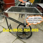 Giá xe gom rác tôn, xe đẩy rác, thùng rác tôn, xe gom rác thải sinh hoạt, bán buôn xe gom rác