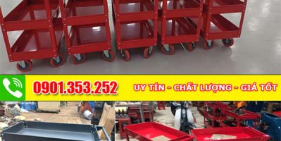 Xe đẩy sắt 3 ngăn đựng đồ nghề / dụng cụ cầm tay