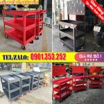 Xe đẩy, tủ đựng đồ nghề 3 ngăn