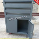 Xe đẩy dụng cụ 3 ngăn kéo 1 ngăn mở cánh