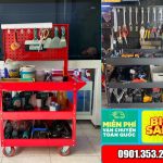 Xe đẩy, Kệ chứa đồ nghề 3 ngăn – Giải Pháp Lưu Trữ Hoàn Hảo