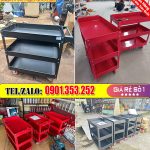 Xe đẩy đựng dụng cụ, đồ nghề 3 ngăn, xe đẩy đựng dụng cụ 3 tầng