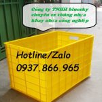 Thùng  bít có bánh xe, thùng đặc, thùng nhựa 5 bánh xe, thùng có bánh xe màu xanh, thùng nhựa tại yê