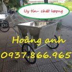Xe gom rác inox 500l, xe gom rác , giá xe gom rác, cơ sở sản xuất xe gom rác