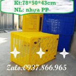 Sản xuất sọt nhựa công nghiệp, sóng nhựa hở, sọt nhựa dùng trong phân xưởng, sọt nhựa 5 bánh xe