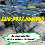 Xe gom rác thải, thùng rác tôn, thùng rác inox, thùng thu gom rác các điểm công cộng
