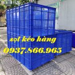 Đại lý phân phối sóng kẻ, sọt có 5 bánh xe to, sọt nhựa hở tại hà nội, sóng kẻ có bánh
