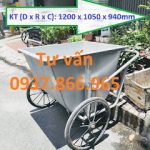 Báo giá xem gom rác, xe thu gom rác tôn 500l, xe gom rác 400l