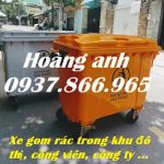 Bán thùng rác dung tích lớn, thùng rác tại hà nội, tìm đại lí thùng rác toàn quốc, xe gom rác 660l