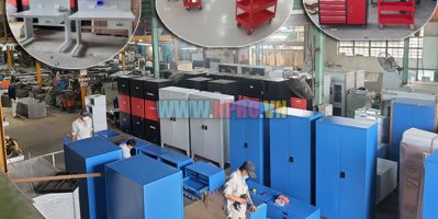 Bàn nguội cơ khí/ tủ dụng cụ nhà xưởng