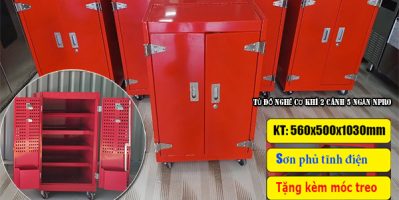 Tủ đồ nghề cơ khí 2 cánh 5 ngăn KT: 560x500x1030mm