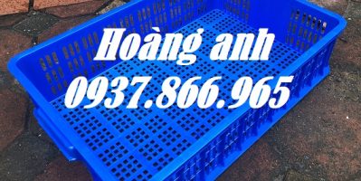 Giá sọt nhựa nguyên sinh, sọt nhựa cao 15, sóng nhựa hở, sọt đựng nông sản