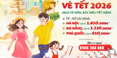 Cơ hôi săn vé Tết 2026 giá tốt tại Việt Mỹ