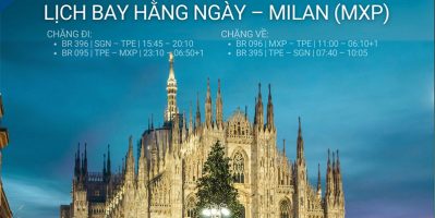 16/01/2026 EVA Air tăng chuyến bay đến Milan