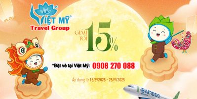 Giảm ngay 15% bay vui Trung Thu cùng Bamboo Airways 
