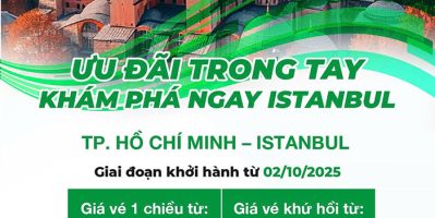 Bay cùng Turkmenistan Airlines đến Istanbul khứ hồi chỉ 610 USD