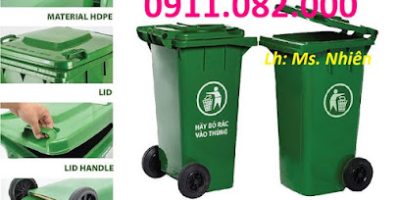 Cung cấp thùng rác phân loại, thùng rác chất lượng , thùng rác 120l 240l giá rẻ tại an giang- lh 0911082000