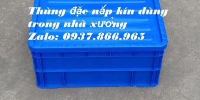 Thùng đặc nguyên sinh nhập khẩu, thùng cơ khí có nắp đậy, thùng nhựa