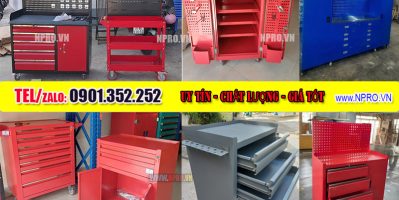 Xe đẩy dụng cụ 3 tầng – Đựng đồ nghề sửa chữa, dụng cụ cơ khí
