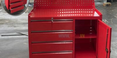 Xe Đẩy Đồ Nghề 5 Ngăn Kèm Bảng Treo