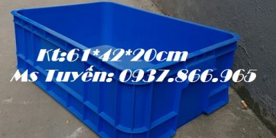 Thùng nhựa nguyên sinh HPDE, khay nhựa chịu va đập, thùng bít đựng đồ trong nhà xưởng