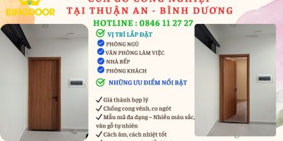 Giá cửa gỗ công nghiệp tại Thuận An – Bình Dương mới nhất