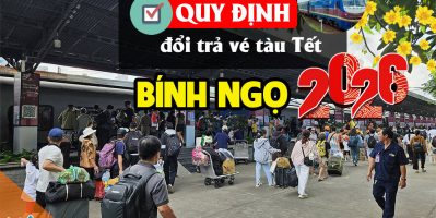 Cập nhật quy định đổi trả vé & ưu đãi vé tàu Tết Bính Ngọ 2026